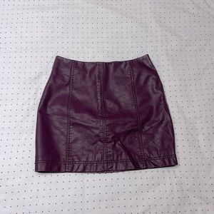 Free People Plum Mini skirt!